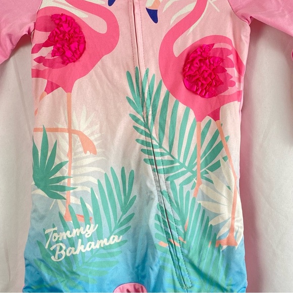 Tommy Bahama Toddler Girl Pink Flamingo Swim Suit Size 18-24 Months - Picture 8 of 12